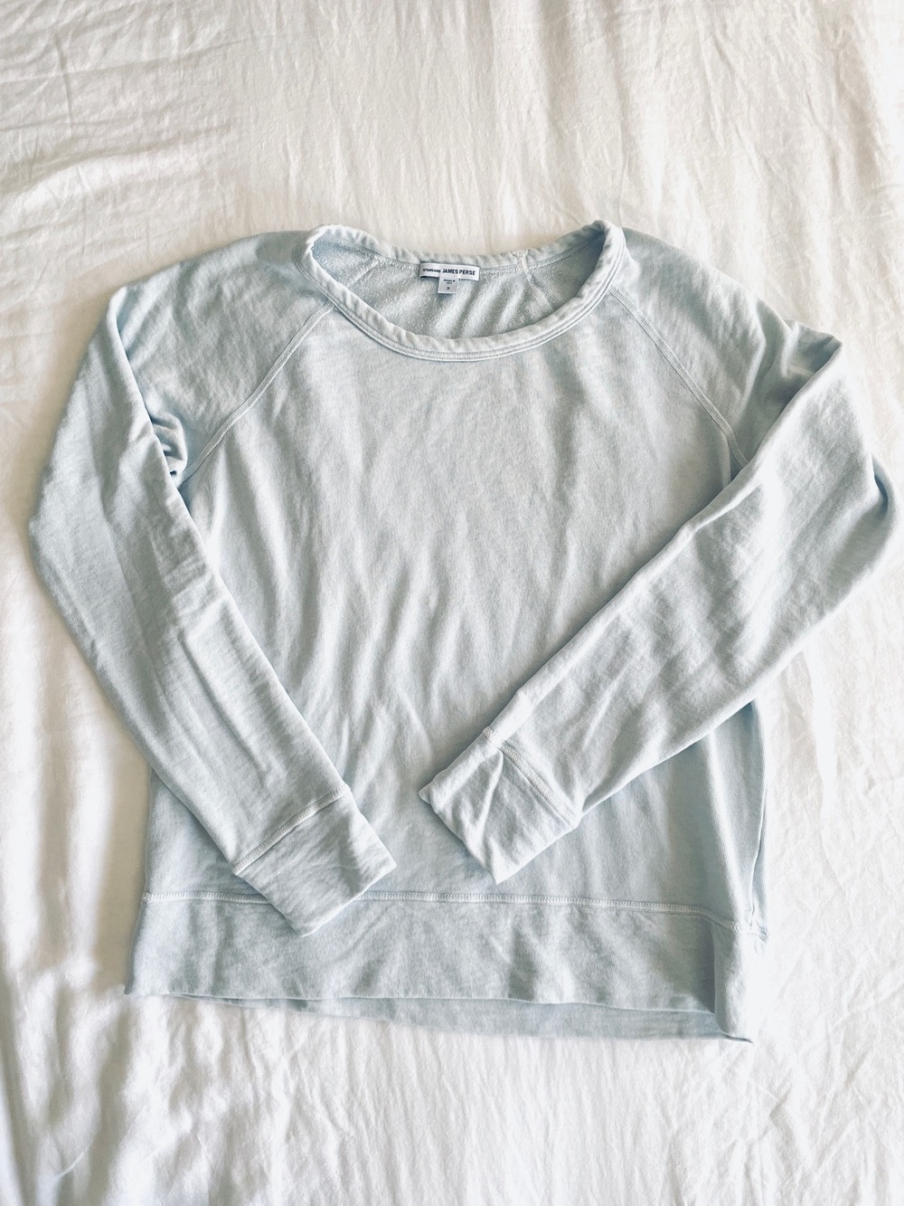 James Perse Vintage French Terry Sweatshirt Cotton Size 3/L
